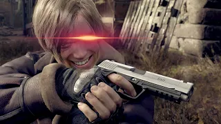 Leon goes full John Wick on the villagers - Resident Evil 4 Remake