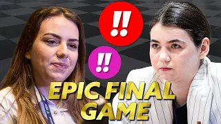 EPIC FINAL GAME - Goryachkina vs Salimova | Chess Womens World Cup 2023 Finals