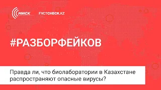 Правда ли, что биолаборатории в Казахстане распространяют опасные вирусы?