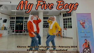 My Five Boys - Linedance | choreo by Maggie Gallagher (UK) - February 2024