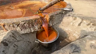 Process of making Jaggery from Sugarcane