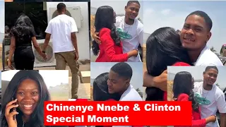 Chinenye Nnebe and Clinton Joshua in a Beautiful Romantic Moment BTS As They Reveal Their….