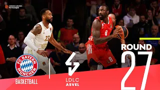 Bayern edges ASVEL to stay alive! | Round 27, Highlights | Turkish Airlines EuroLeague