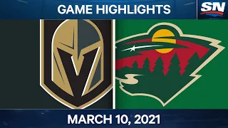 NHL Game Highlights | Golden Knights vs. Wild – Mar. 10, 2021