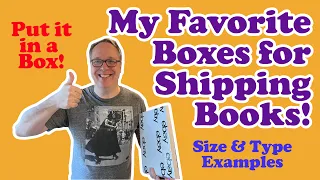 My Favorite Box Sizes and Types for Shipping Books on Ebay!   Book Shipping Tips!  Put it in a Box!
