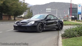 Mercedes Benz SL65 AMG Black Series Renntech - Hace TREMENDO BURNOUT