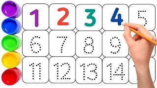 1to100 Counting, One two three numbers,Learn to count numbers for kids, Preschool learning video