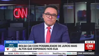 CNN MERCADO: Bolsa cai com possibilidade de juros mais altos que esperados nos EUA | 07/03/2023