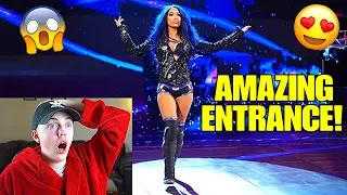 REACTING TO SASHA BANKS' NEW THEME SONG AND ENTRANCE!