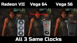 Radeon VII vs Vega 64 vs Vega 56 Same clocks 1440P Performance Comparison