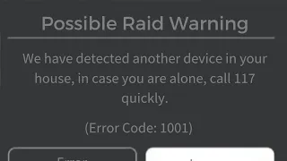 Roblox Error Code 1001