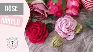 Rose Häkeln / häkeln für Muttertag / kleine Geschenkidee / schnell und einfach