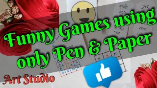 FUN ACTIVITIES AND GAMES WHEN YOU'RE BORED | FUNNY GAMES TO PLAY ONLY WITH PEN AND PAPER ❤️❤️