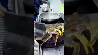 Big crab cooking