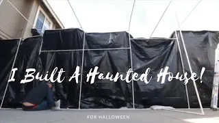 How to build a cheap haunted house! 2018!