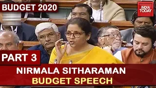 Nirmala Sitharaman Budget Speech 2020 | Part 3