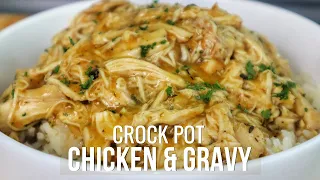 It doesn't get any better than this crock pot Chicken and Gravy... I PROMISE!