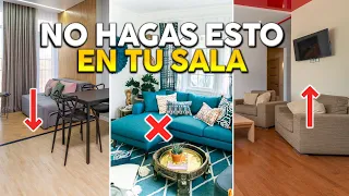 10 ERRORES que NO DEBES COMETER al DECORAR LA SALA y COMO SOLUCIONARLOS