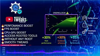 PERFOMANCE OVERCLOCKING | BOOST CPU,GPU,FPS | NO ROOT 🔥⚠️