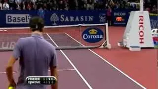 Roger Federer vs Novak Djokovic -- Basel Final 2010 -- Last Game