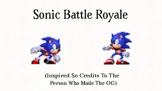 Sonic Battle Royale (Sprite Animation)