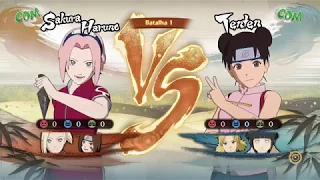 Naruto Storm 4 RTB Dublado PT-BR Sakura, Ino e Rin Vs Tenten, Temari e Hinata (COM vs COM)