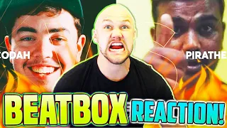 INWARD BASS BOIS! PIRATHEEBAN vs VOCODAH | Grand Beatbox Battle Online 2020 BEATBOX REACTION!🔥