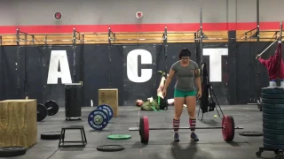 EMOM X10: 2 hang squat cleans, seated box jumps