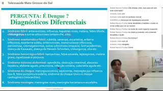 Web Aula: Atualização e Manejo Clínico da Dengue