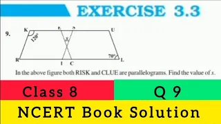 "NCERT Class 8 Maths | chapter 3 | Q 9 Ex 3.3 | Understanding Quadrilaterals"