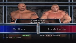 Goldberg vs. Brock Lesnar // WWE SmackDown! Here Comes the Pain PS2