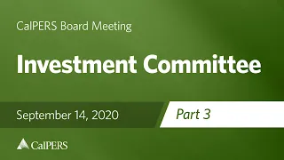 Investment Committee - Part 3 | September 14, 2020