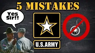 5 Army basic training mistakes