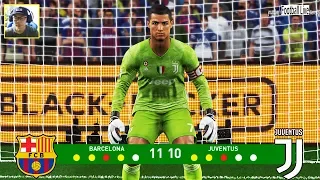 PES 2019 | goalkeeper L.MESSI vs goalkeeper C.RONALDO | Penalty Shootout | Barcelona vs Juventus