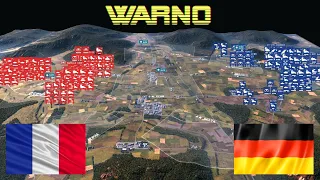 24.000 GERMAN ARMY vs 24.000 FRENCH ARMY - WARNO WW3 Battle Simulator