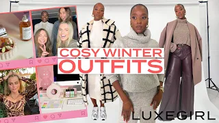 COSY WINTER OUTFITS & BECOMING THAT GIRL ASOS, ZARA, RIVER ISLAND, PRETTY LAVISH | LUXEGIRL