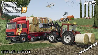 Baling STRAW and selling SILAGE bales | Animals on Italia | Farming Simulator 19 | Episode 15