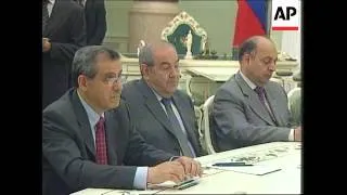 Iraqi interim Prime Minister meets Putin for talks