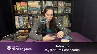 ASMR Whispered Board Game Unboxing - Mysterium Expansions