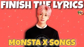 FINISH THE LYRICS IN 5 SECONDS | MONSTA X QUIZ | KPOP GAME