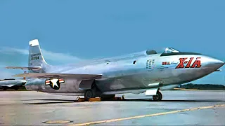 Bell X-1A Flight Report (1954) - Restored color - Chuck Yeager, Arthur Murray, altitude record