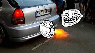 Honda Civic Anti Lag and 2 Step Compilation 2016 - Turbo and N/a B16 D16 D14 K20