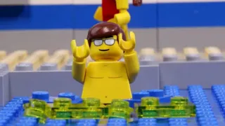 LEGO Pee in Swimming Pool Fail! STOP MOTION LEGO City Swimming Fail | Billy Bricks Compilations