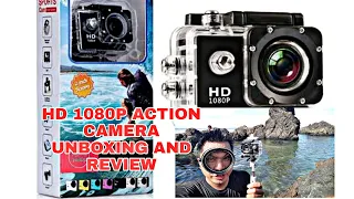 HD 1080P ACTION CAMERA UNBOXING AND REVIEW UNDERWATER / TAGALOG
