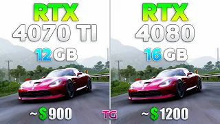 RTX 4070 Ti vs RTX 4080 - Test in 8 Games