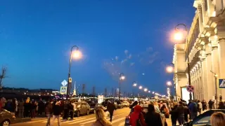 Санкт-Петербург праздничный салют 70 лет Победы