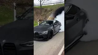 Check out this sick M4!!! #bmw #bmwm4 #supercar #drifting #smoke #blackcar #viral #trending