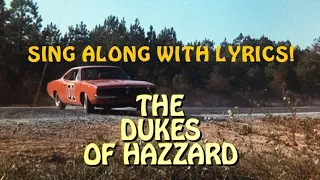 The Dukes of Hazzard theme song - lyrics on screen