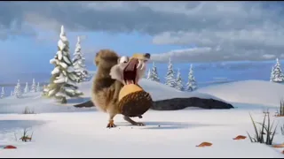 Scrat, Finally Eats His Acorn, For The First Time! (Final Scene.) (GoodBye, Blue Sky Studios.)