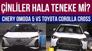 ÇİNLİ CHERY OMODA 5 VE JAPON TOYOTA COROLLA CROSS ÇARPIŞMA TESTİ | ÇİN JAPON KAPIŞMASI